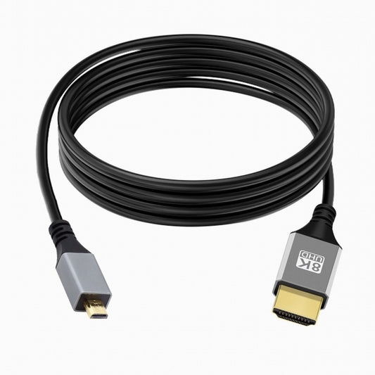 Micro HDMI 2.1 Ultra Thin HDTV Cable 8K 4K Hyper Super Flexible Slim Cord Type-A to Type-D for Camera HDTV CC-HD-032