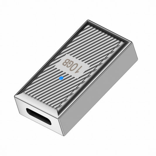 USB-C USB 3.1 Type C Female to USB 3.0 A Female 10Gbps OTG Data 120W Power Adapter Alloy Shell Mecha Cyberpunk Style UC-017-FE