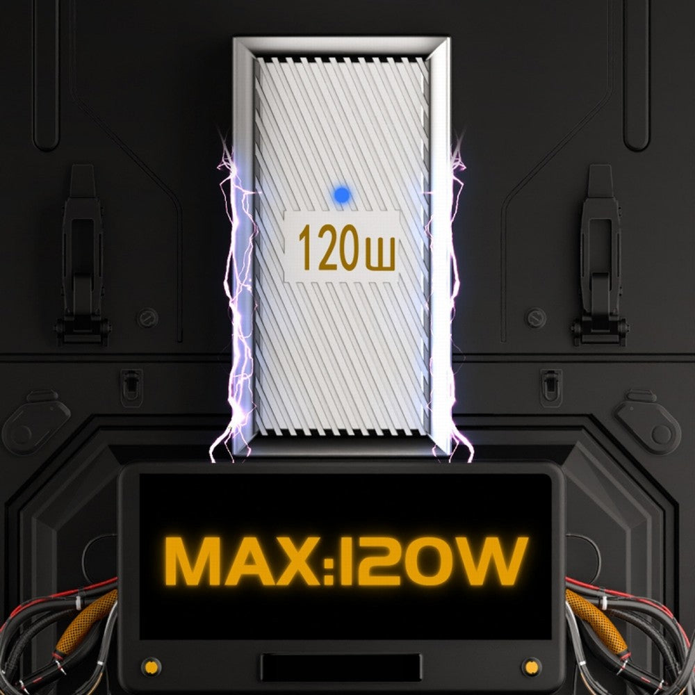 USB-C USB 3.1 Type C Male to USB 3.0 A Female 10Gbps OTG Data 120W Power Opposite U Shape Back Angled Adapter Alloy Shell Mecha Cyberpunk Style UC-017-OS
