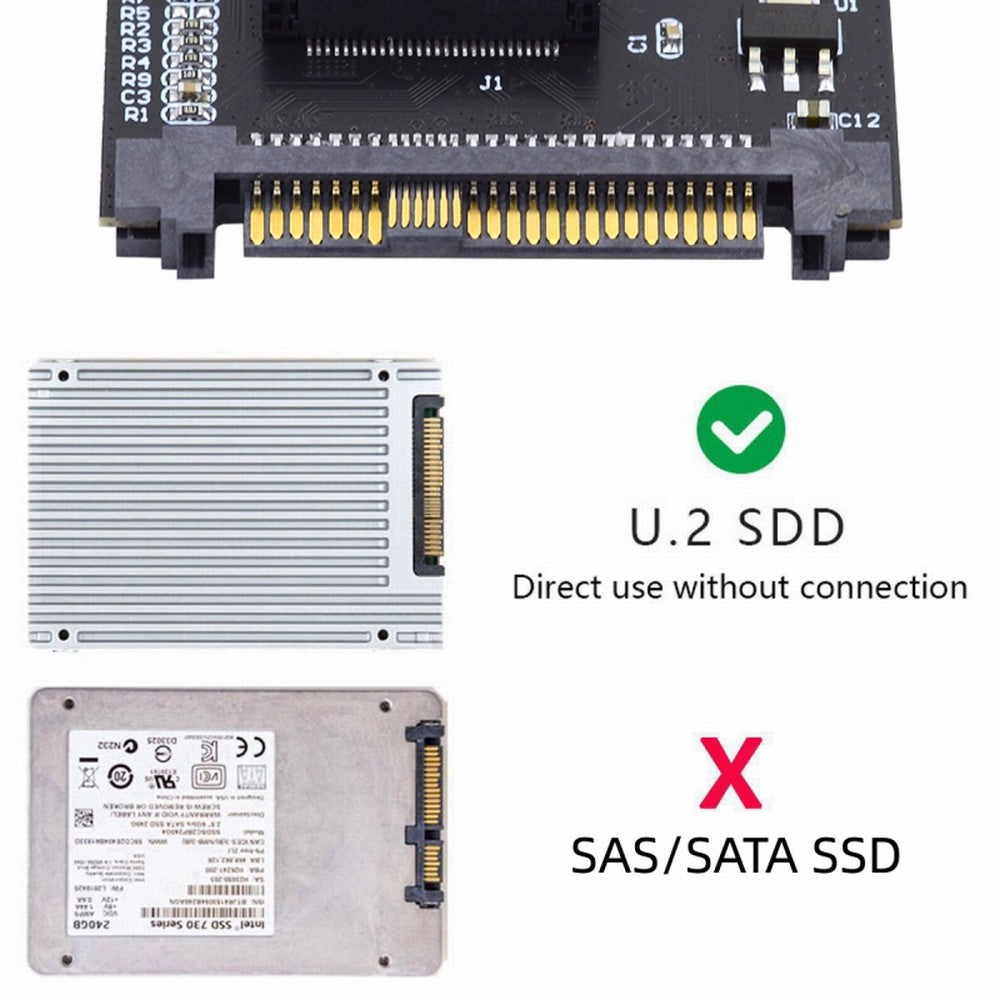 U.2 SFF-8639 Host Adapter to NVMe Ruler 1U GEN-Z EDSFF 1C 4X Short SSD P4511 E1.S Carrier Adapter SF-072-1C