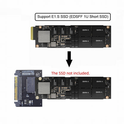 U.2 SFF-8639 Host Adapter to NVMe Ruler 1U GEN-Z EDSFF 1C 4X Short SSD P4511 E1.S Carrier Adapter SF-072-1C