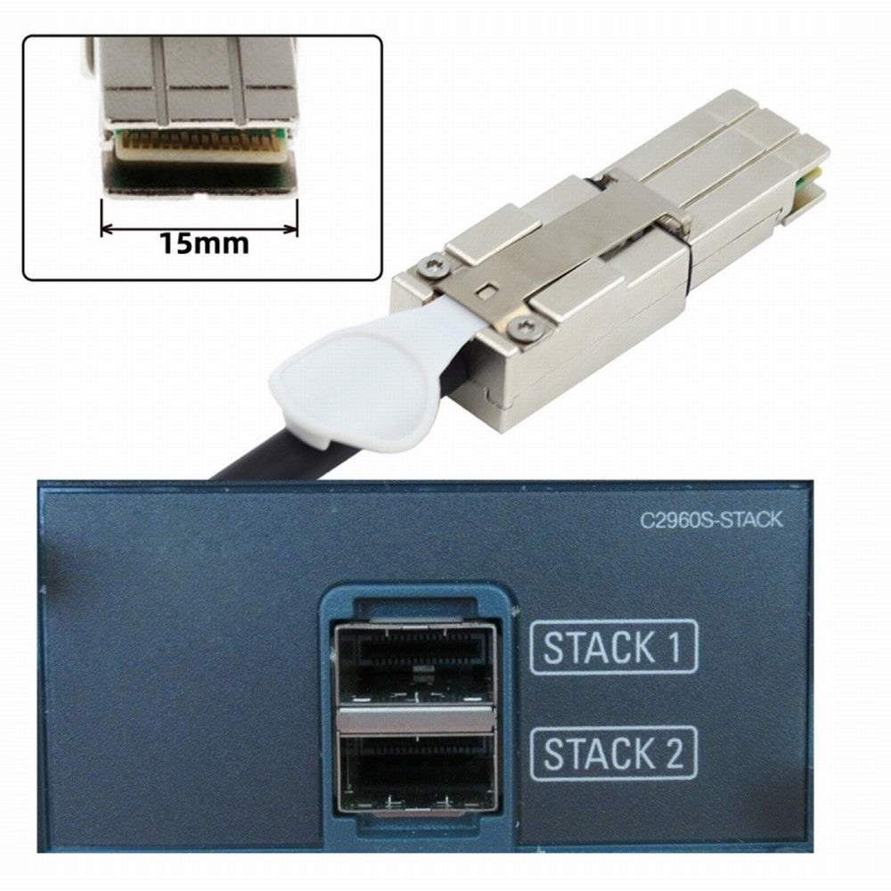 20Gbps 40Gbps FlexStack Stacking Cable CAB-STK-E-0.5M Compatible for Catalyst 2960S 2960X 2960XR Networking Switch SF-073-0.5M