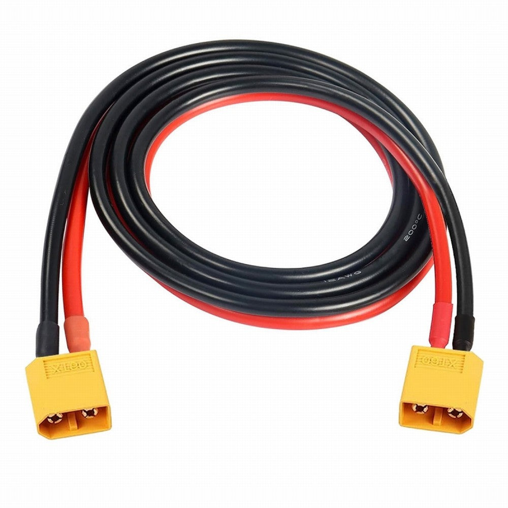 XT60 Male to Male 12AWG Extension Cable Connector for RC Battery Portable Power Station Solar Panel PW-052-MM