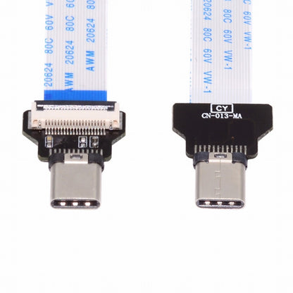 OTG USB-C Type-C Male Host to Type-C Male Target Data Flat Slim FPC Cable 13cm for FPV Disk Phone Laptop UC-019-CM