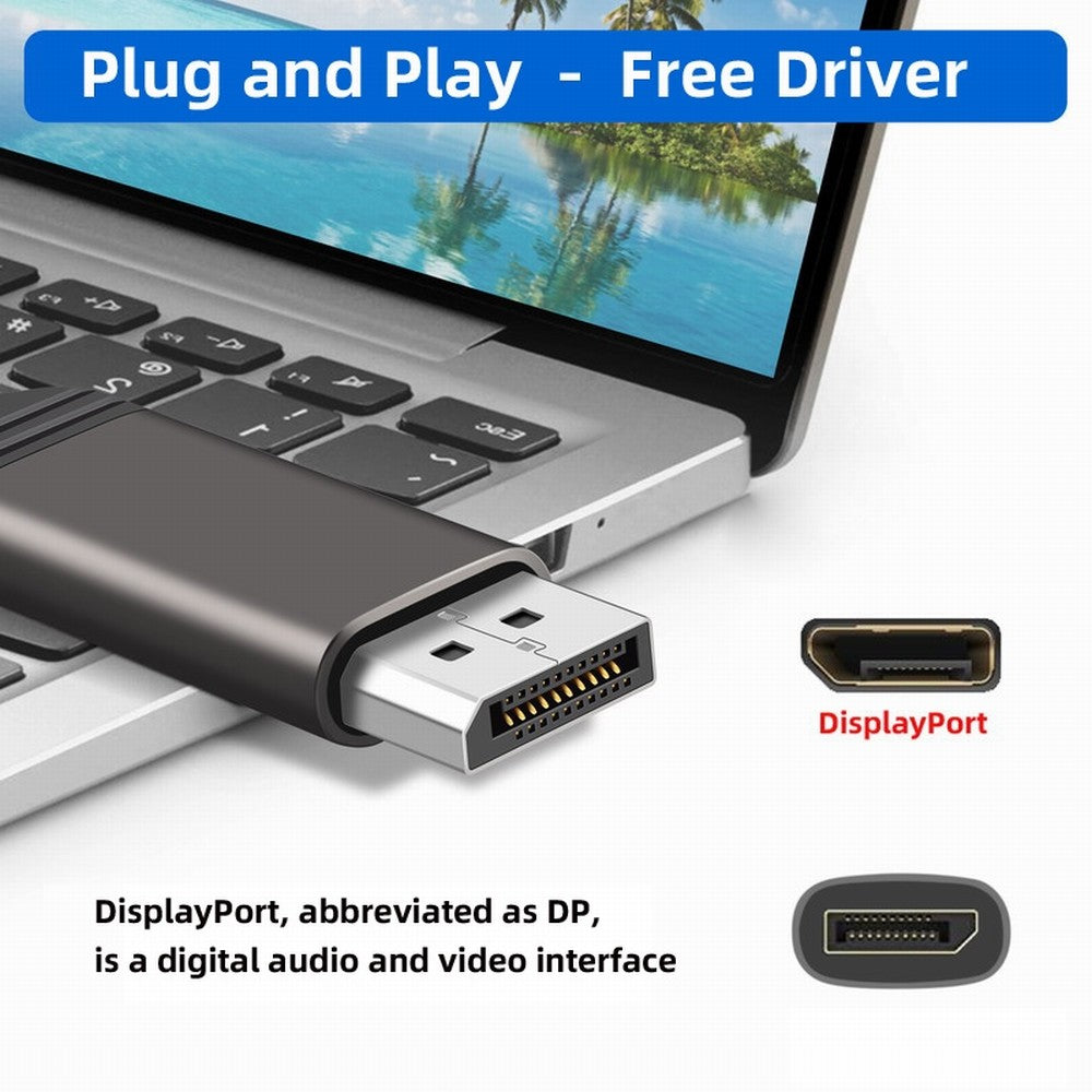 DP 4K to DP Displayport Ultra Soft High Flex Monitor Cable Hyper Super Flexible Cord Male to Male for Computer Graphics Card CC-DP-004