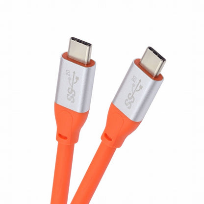 USB3.2 Cable 20Gbps Ultra Soft High Flex 100W 8K 5K 4K USB4.0 Hyper Super Flexible Cord Male to Male CC-UC-033-OR