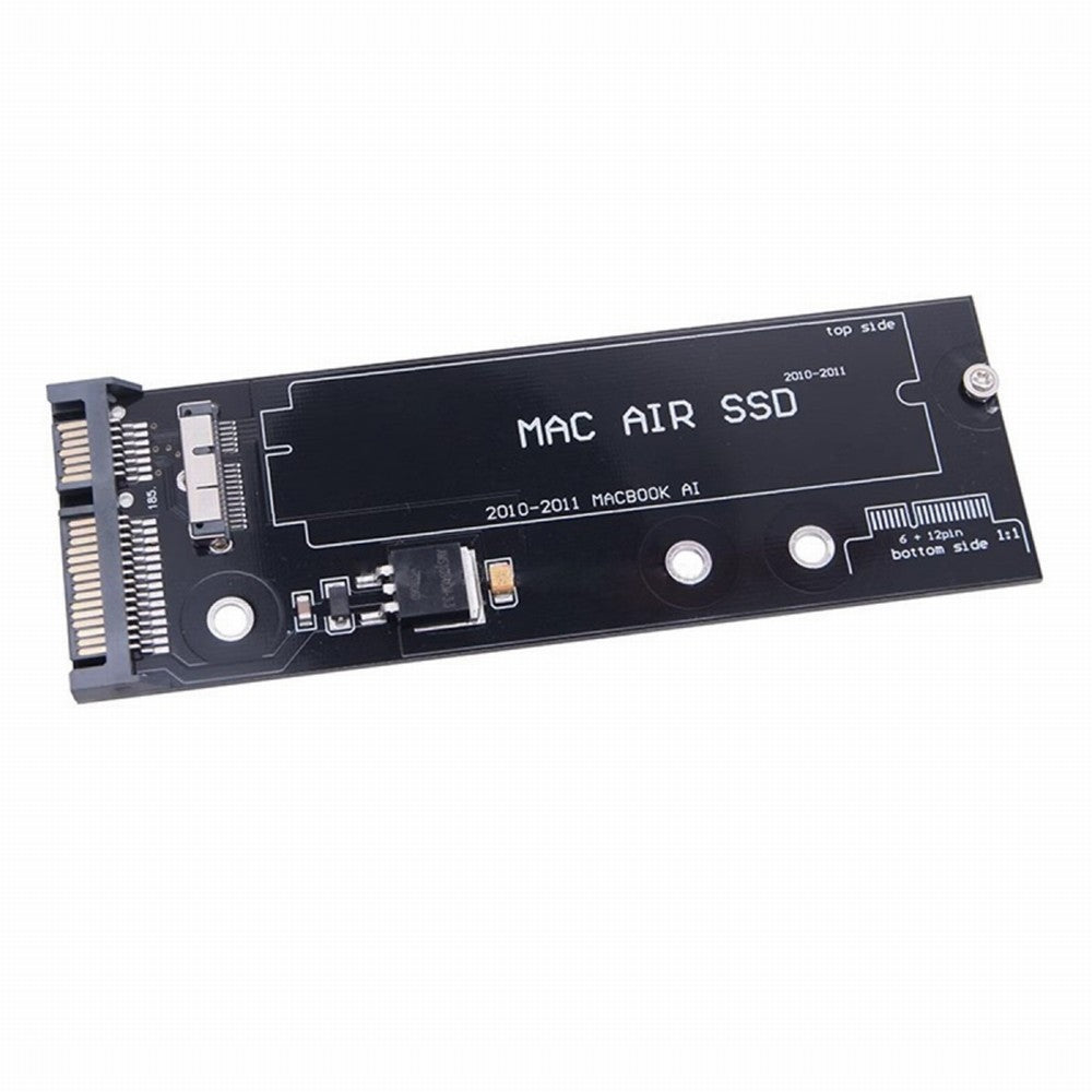PCBA 12+6pin SSD HDD to SATA 22Pin Hard Disk Cartridge Drive for Apple 2010 2011 Macbook Air A1369 A1370 SSD SA-071