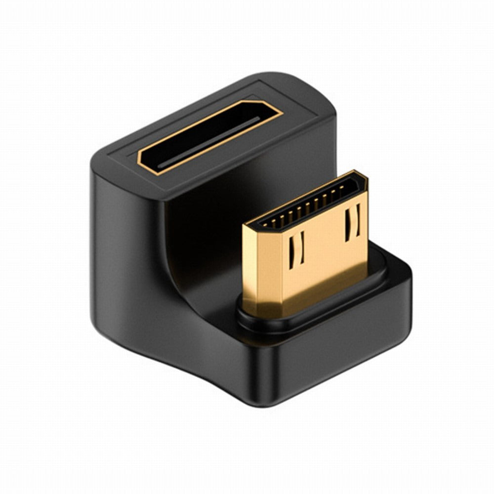 360 Degree Up Opposite U Shape Back Angled Mini HDMI 1.4 Male to Mini Female Extension Adapter Converter HD-031-UP