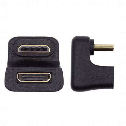 360 Degree Up Opposite U Shape Back Angled Mini HDMI 1.4 Male to Mini Female Extension Adapter Converter HD-031-UP