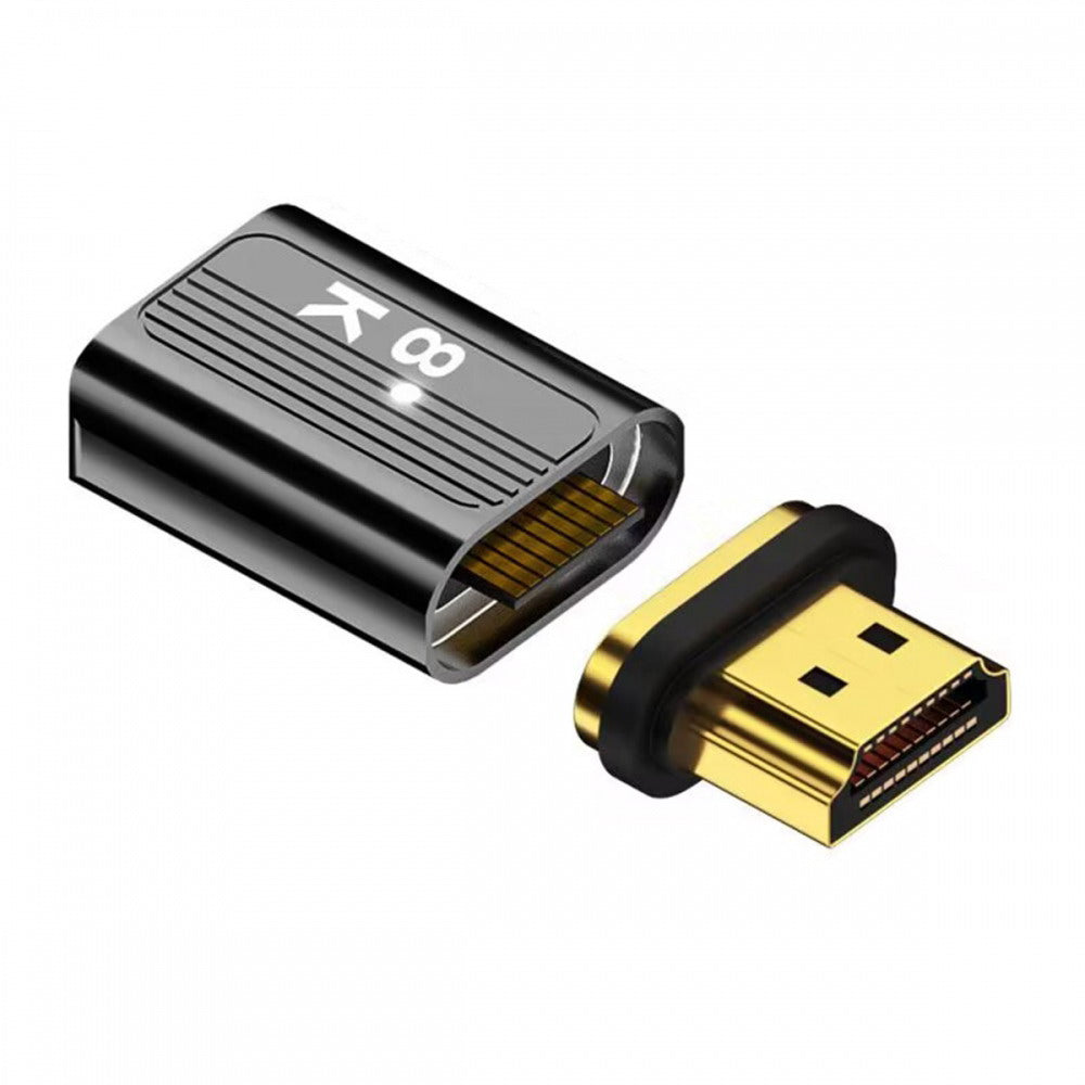 Magnetic Connector 8K Type-A HDMI 2.1 Male to Female Straight Video Adapter for Laptop HDTV HD-042-MF
