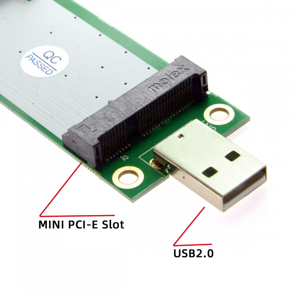 Mini PCI-E Wireless WWAN to USB Adapter Card with SIM Card Slot Module Testing Tools EP-042