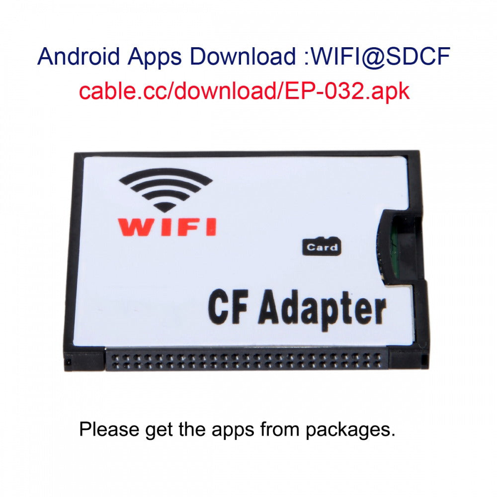 WIFI Adapter Memory Card TF Micro SD to CF Compact Flash Card Kit for Digital Camera EP-032