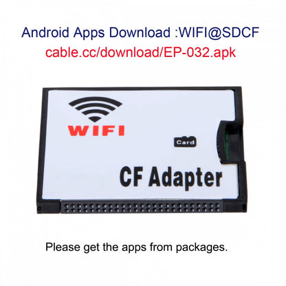 WIFI Adapter Memory Card TF Micro SD to CF Compact Flash Card Kit for Digital Camera EP-032