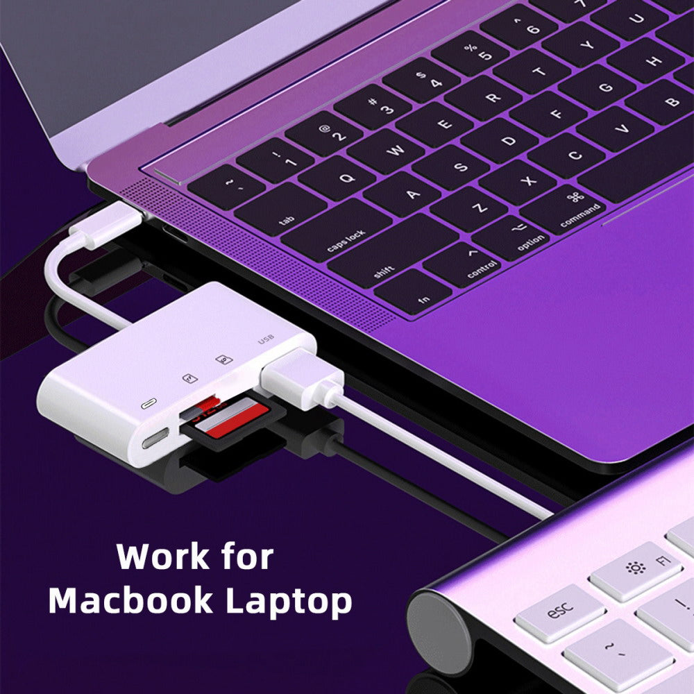 USB 2.0 Type C USB-C to TF Micro SD SDXC USB Female Card Reader PD 27W Adapter for Laptop Tablet Phone UC-155-SD004