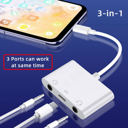 Type C USB-C to Dual 3.5mm Audio AUX & MIC Sound Card with PD Power Charge Adapter Compatible with Laptop Tablet Phone UC-155-TC005