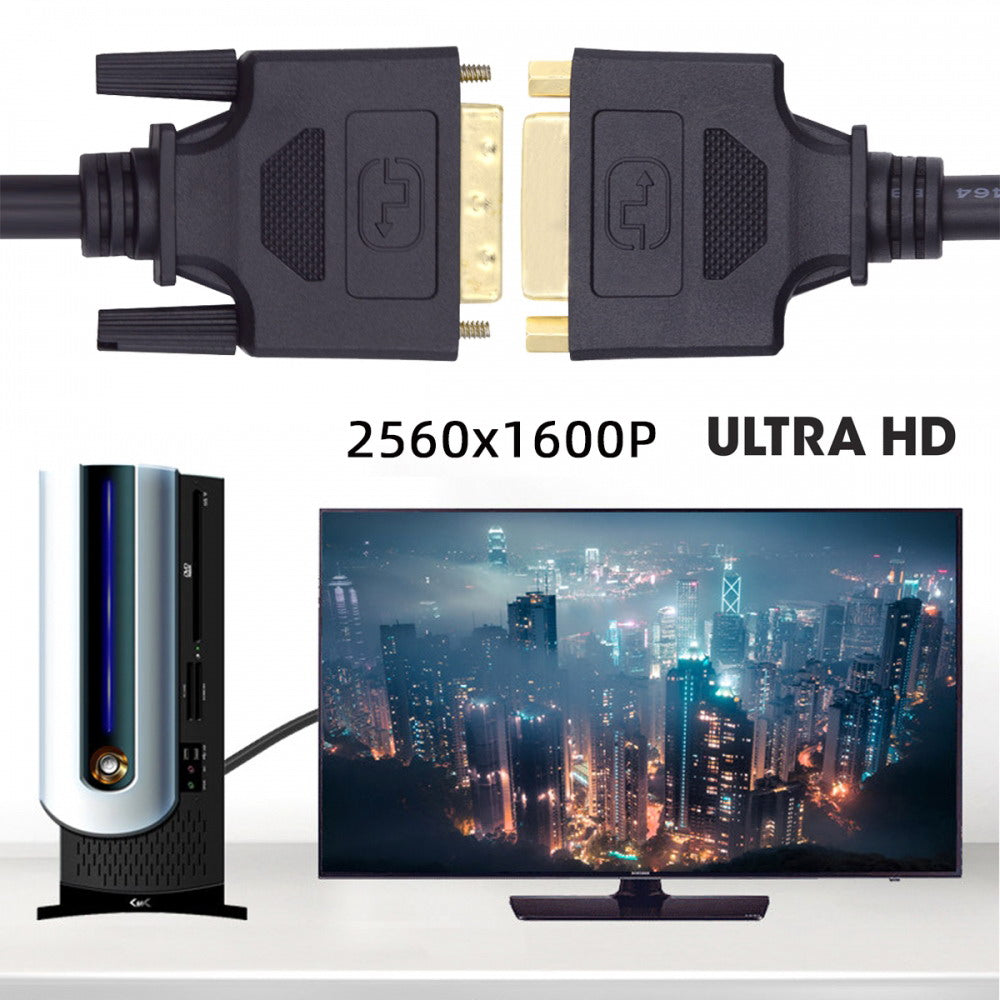 DVI 24+1 Male to Female Extension Cable DVI-D Dual Link Digital Video for Monitor Graphics Card 50cm DB-005