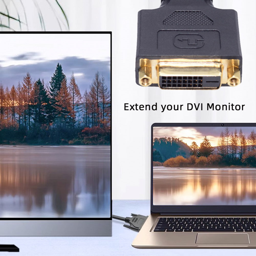 DVI 24+1 Male to Female Extension Cable DVI-D Dual Link Digital Video for Monitor Graphics Card 50cm DB-005