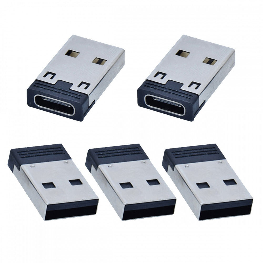 5pcs/lot USB-C Type C Female to USB 2.0 A Male 480Mbps Data Power Adapter for Laptop Tablet Phone UC-167-BK