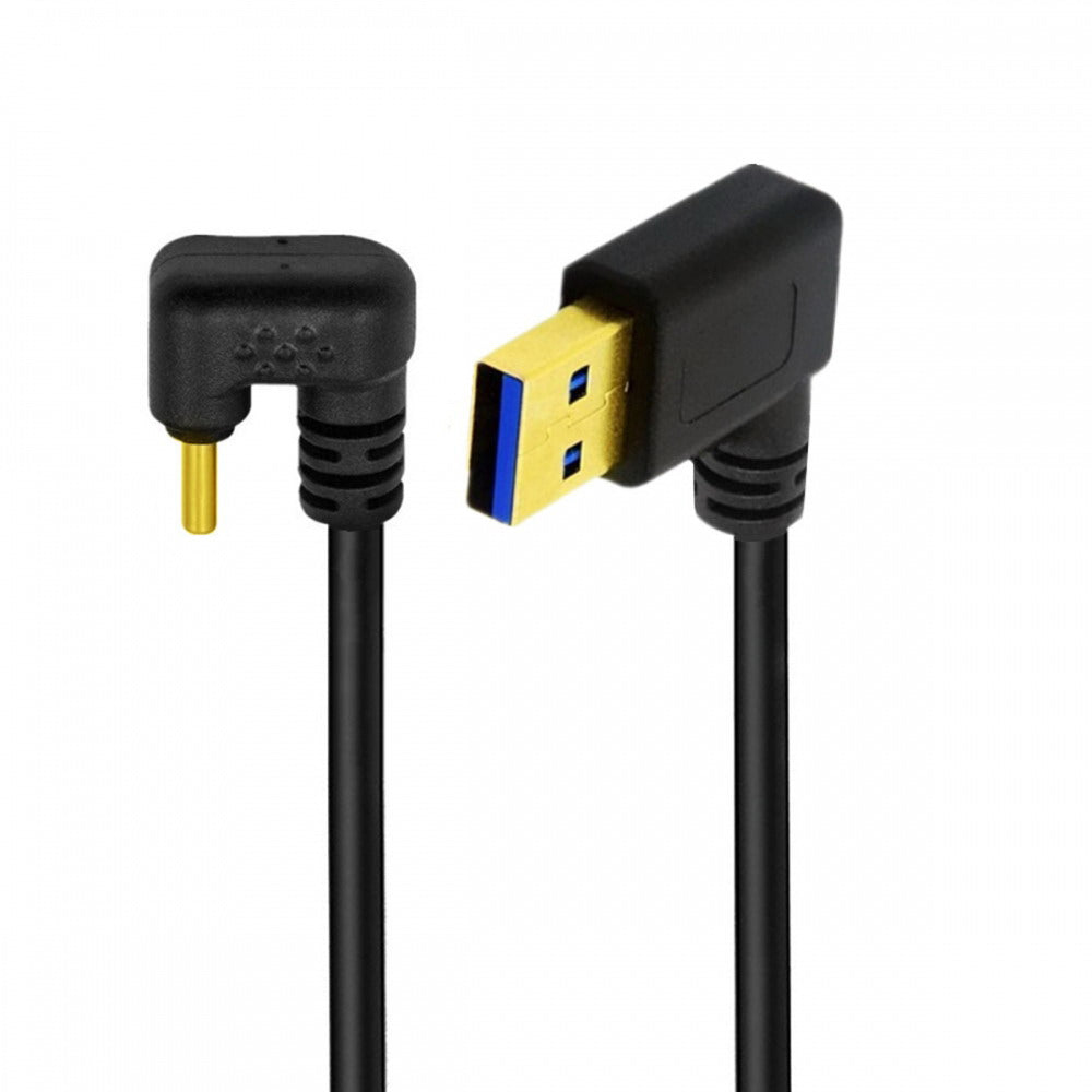 Right Angled USB3.0 Type-A to Type C USB-C Male to Male Power Data Cable 5Gbps USB-C Opposite U Shape Back Angled UC-101-RI