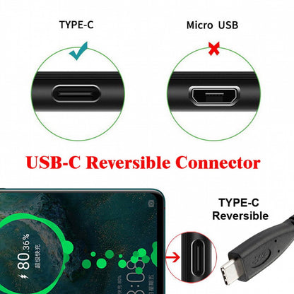 USB-C USB 3.1 Type C Male to Female Extension Data Cable with Panel Mount Screw Hole UC-041-BK