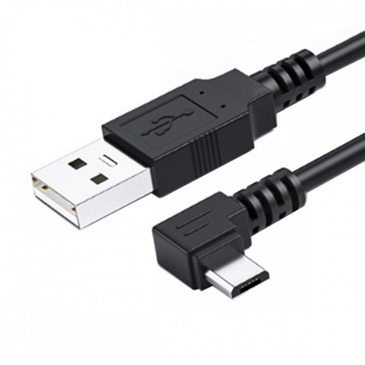 Right Angled 90 Degree Micro USB 5Pin to USB 2.0 Data Charge Cable for Phone Tablet U2-089-RI