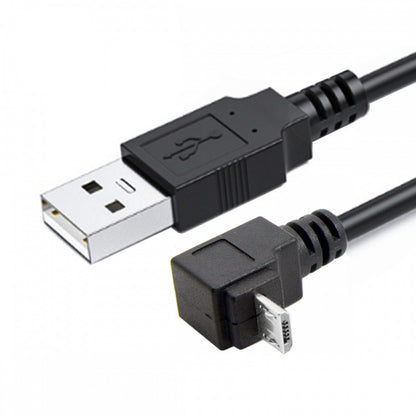 Down Angled 90 Degree Micro USB to USB Data Charge Cable for i9500 9300 N7100 U2-089-DN