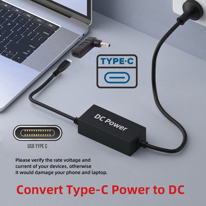 USB 3.1 Type C USB-C to DC 4.5*3.0mm HP Adapter PD Emulator Trigger 90 Degree Angled UC-112-4530HP