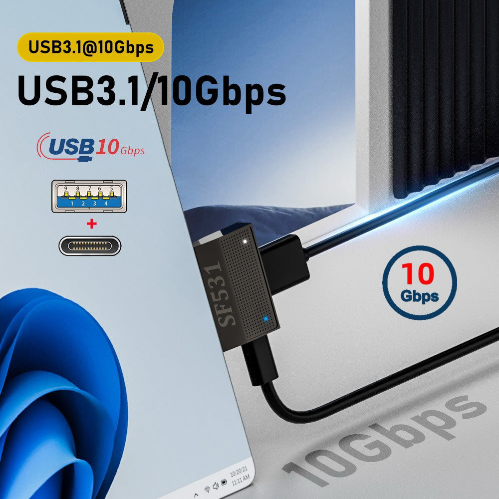 Magnetic to USB3.1 Type-A & 15V Type-C USB-C Data Charge Adapter SF531 for Surface Pro9 Pro8 Pro7 Pro6 Pro X Go Book UC-156-SF531