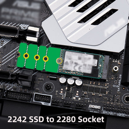 2pcs/lot M2 NGFF NVME M.2 Extended Adapter Card Transfer 2230 2242 2260 2280 Change to Long Size SSD EP-031