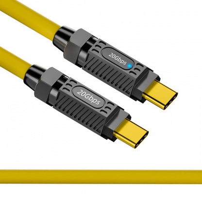 Ultra Soft High Flex USB-C USB4 Cable 20Gbps 140W 8K for Gaming Keyboard Mouse Type-C Male to Male Cable Power & Data UC-157-MM