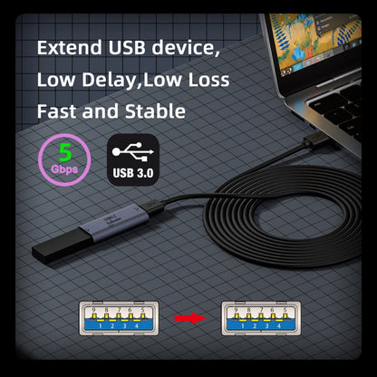 USB 3.0 Active Repeater Adapter Type-A Female to Type-A Female Extender with Chipset for Camera Printer Computer U3-010-AFAF
