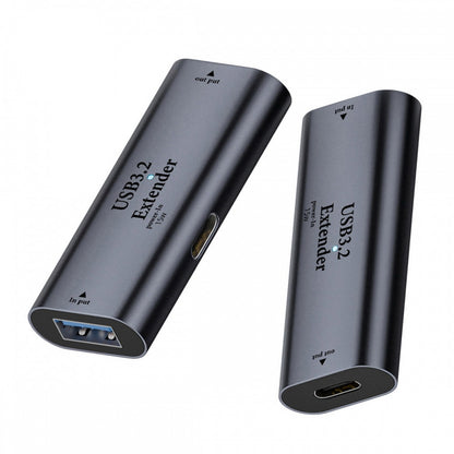 USB 3.0 Active Repeater Adapter Type-A Female Host to Type-C Female Device Extender with Chipset for Camera Printer Computer U3-010-AFCF