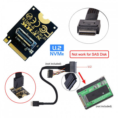 2230 PCI-E4.0 M.2 M-key to Oculink SFF-8612 SFF-8611 Vertical Host Adapter for NVME U.2 SSD eGPU SF-023-2230MM