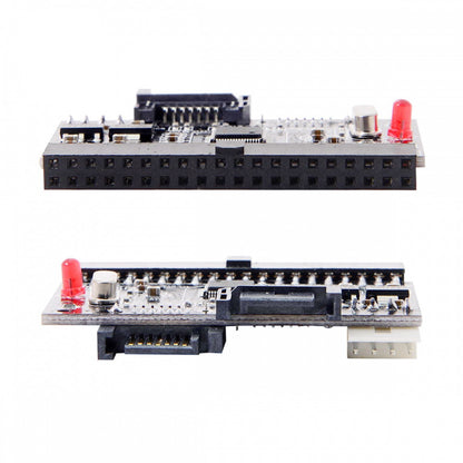 IDE 100 133 PATA to Dual Serial SATA 7PIN Adapter Reversible Converter for Hard Disk Drive SA-101