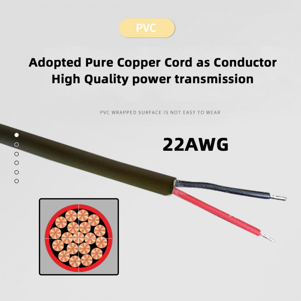 USB 2.0 Type-A Male to 4-in-1 DC 5V 5.5x2.1mm 4.0x1.7mm Mono 3.5mm 2.5mm Power Plug Barrel Connector Charge Cable PW-010-MO