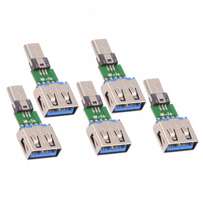 5pcs/lot Micro USB 2.0 5Pin Male Connector to USB Type-A Female OTG Data PCBA Adapter for Tablet Phone CN-016-AF