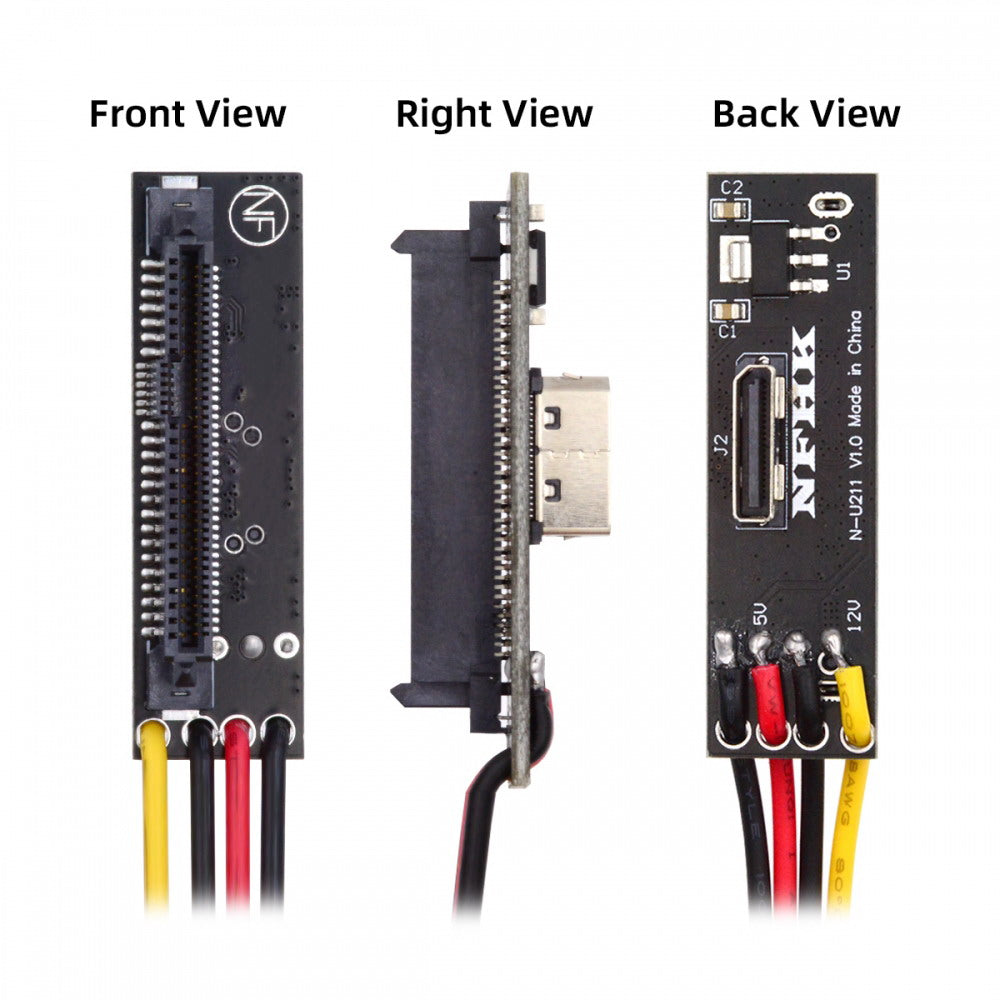 SFF-8611 Oculink Female SFF-8612 to U.2 U.3 SFF-8639 NVME PCIe PCI-Express SSD Adapter for Mainboard SF-084-8612