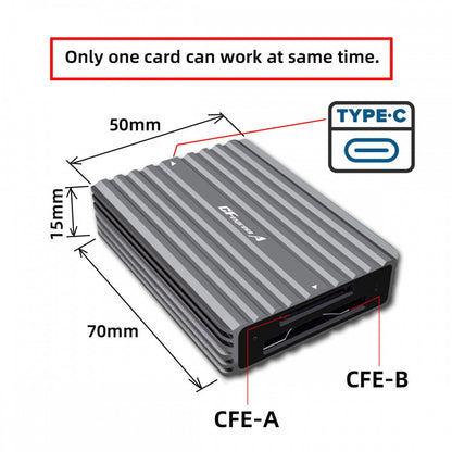USB3.1 Type-C USB3.0 Type-A to CF Express Extension Card Reader CFE Type-A & Type-B CFA R5 Z6 Z7 CFB Memory Card UC-152-CFX