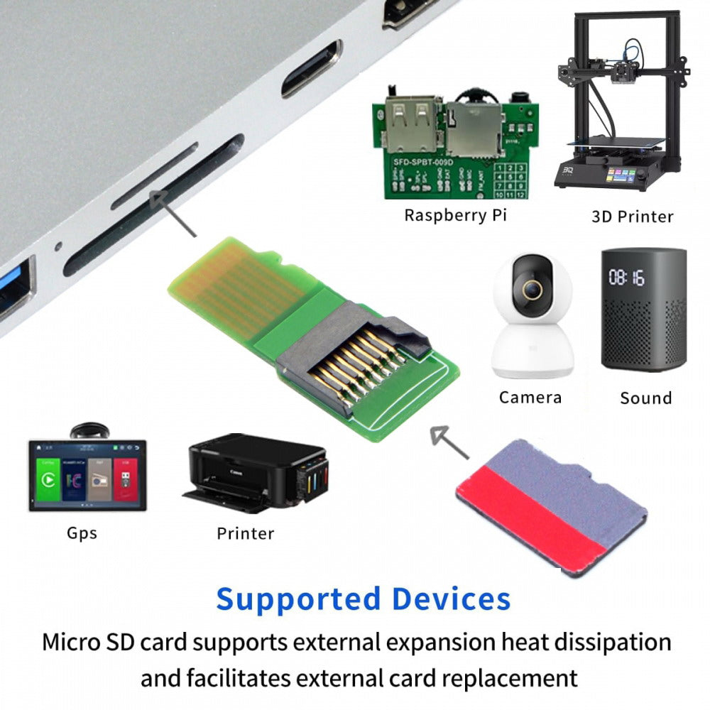 5pcs/lot Micro SD TF Memory Card Kit Male to Female Extension Adapter Extender PCBA Reader for Car GPS Phone EP-033-5PCS