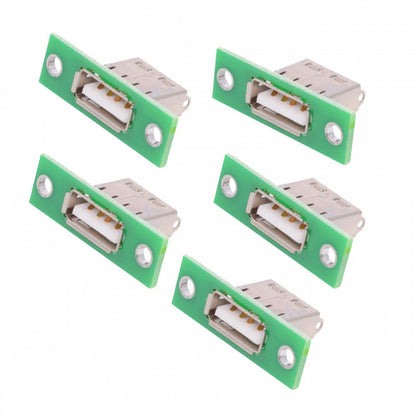 5pcs/set DIY OEM USB Type-A Female Socket Connector with Panel Mount Solder Type CN-014-AF