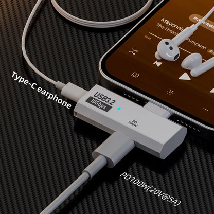USB-C 10Gbps Type-C 1-to-2 USB-C Female OTG & 100W PD Power Adapter for Laptop Tablet Phone UC-035-TC
