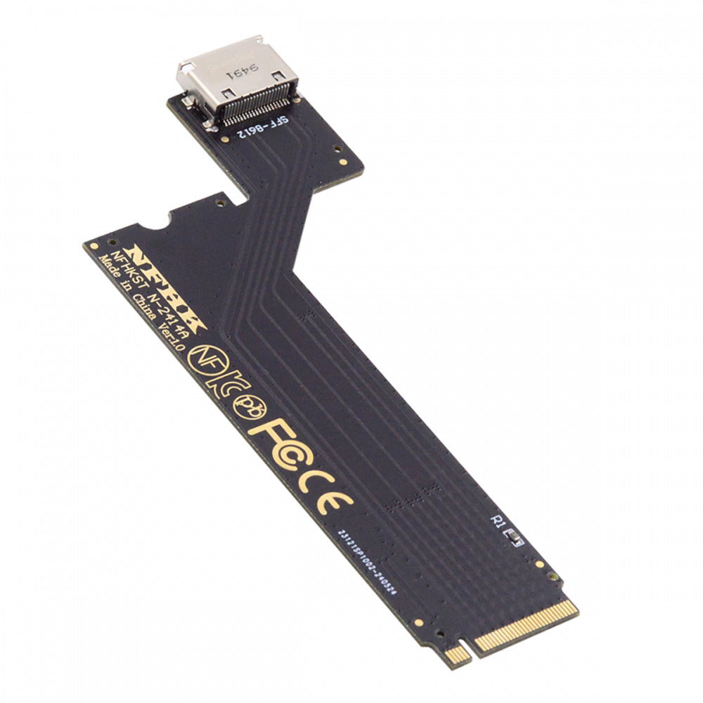 PCI-E 4.0 M.2 M-key to Oculink SFF-8612 SFF-8611 Host Adapter for 2024 ThinkBook 14+ AMD8845 External Graphics Card & SSD SF-065-AMD