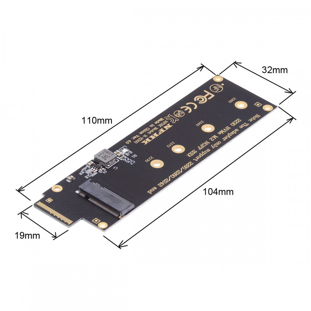 NVMe NGFF M-key 4X to PCI-E Ruler 1U GEN-Z EDSFF Short SSD E1.S Host Carrier Adapter