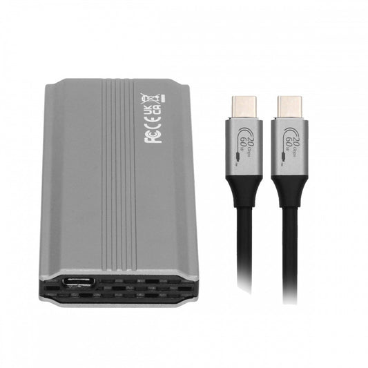 Type-C USB3.2 USB4 20Gbps to M-key M.2 NGFF NVME SATA SSD PCBA Enclosure 2280/2242/2260mm RTL9220