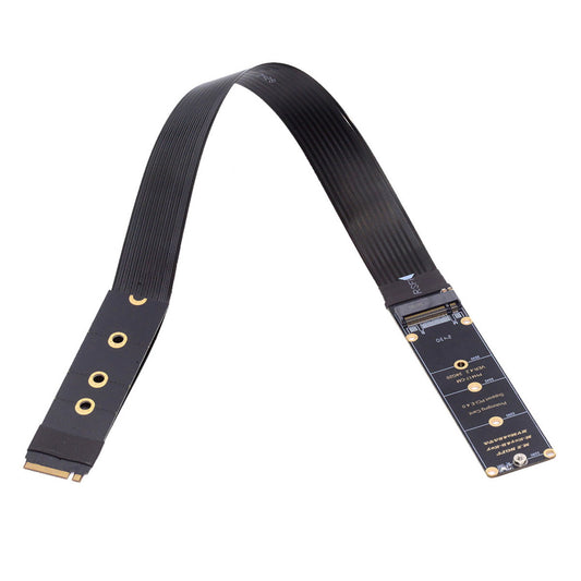 NGFF M-Key NVME Male to Female Extension PCI Express Cable 30cm PCI-E 4.0 for Mainboard SSD 2230/2242/2260/2280