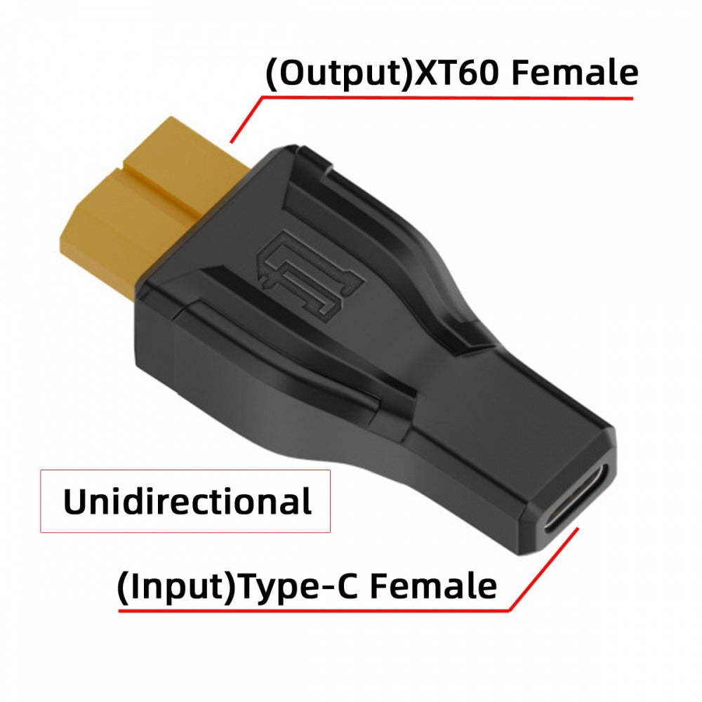 XT60 Female SC100 Protocol to Type-C Female Fast Charging Adapter for RC Lipo Battery Quadcopter Multicopter Aeromodelling
