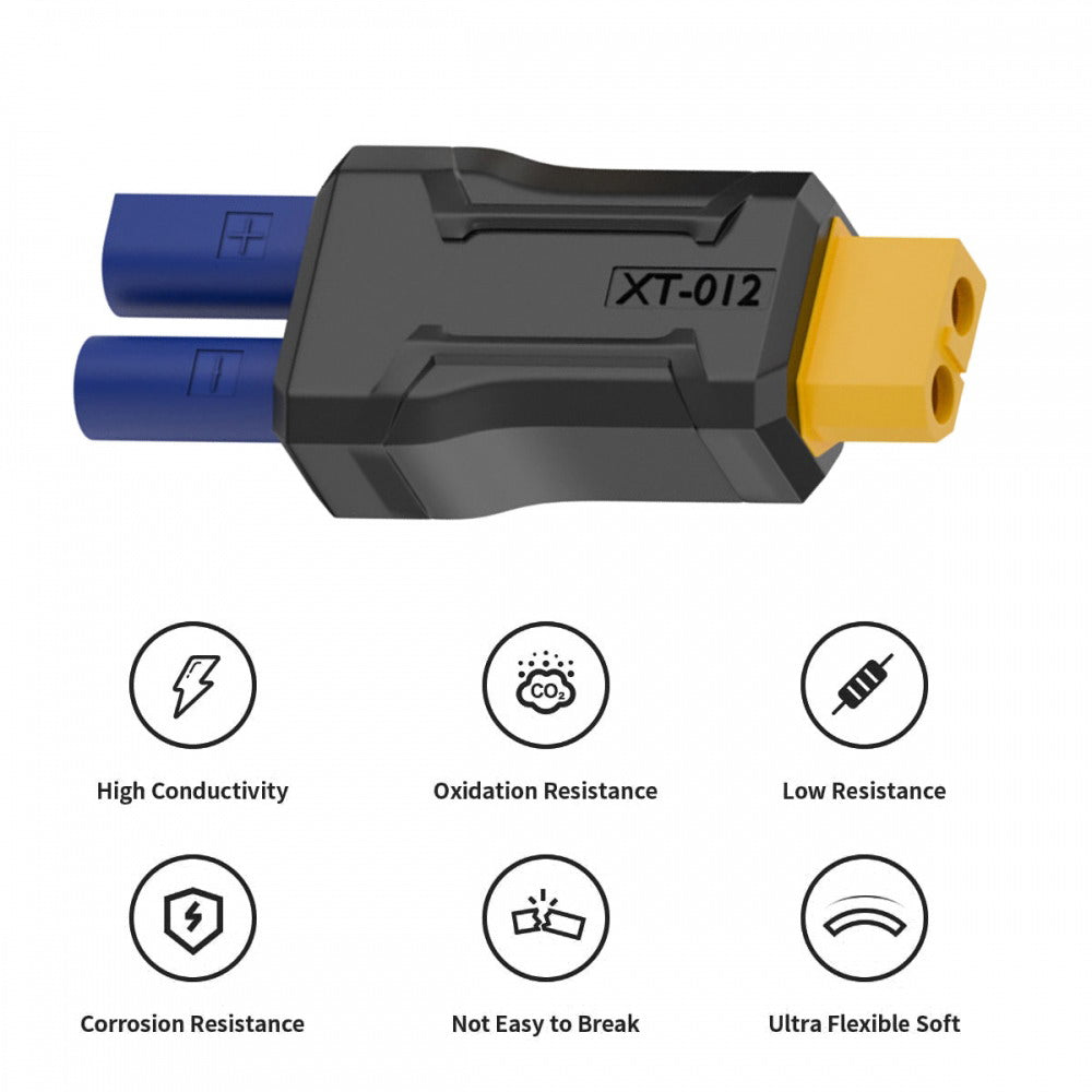 XT60 Female SC100 Protocol to EC5 Female Fast Charging Adapter for RC Lipo Battery Quadcopter Multicopter Aeromodelling