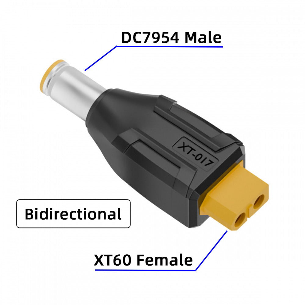 XT60 Female SC100 Protocol to DC 7.9x5.4mm Male Fast Charging Adapter for RC Lipo Battery Quadcopter Multicopter Aeromodelling