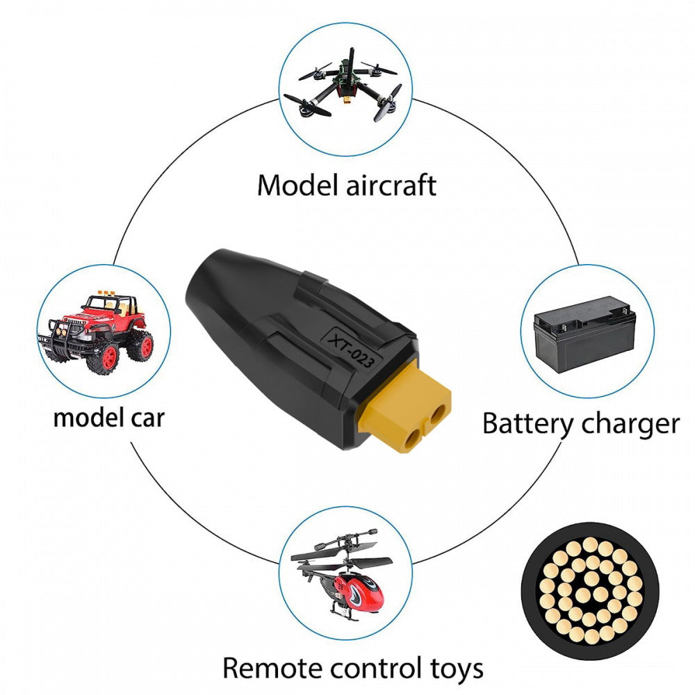 XT60 Female SC100 Protocol to DC 5.5x2.5mm Female Fast Charging Adapter for RC Lipo Battery Quadcopter Multicopter Aeromodelling