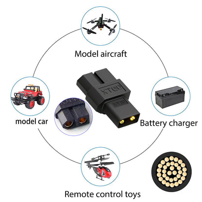 XT60 Female SC100 Protocol to XT30 Male Fast Charging Adapter for RC Lipo Battery Quadcopter Multicopter Aeromodelling